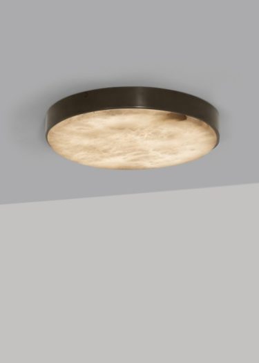 ANVERS CEILING MOUNTED – MEDIUM bronze with honed alabaster stone
